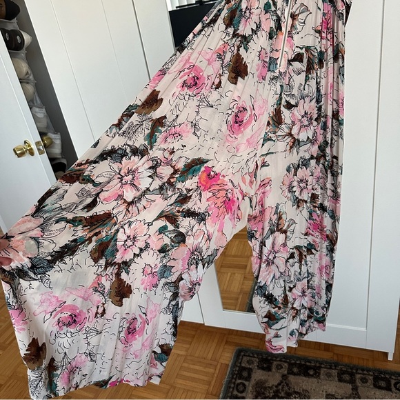 Anthropologie x Plenty by Tracy Reese Pink and White Floral Jumpsuit - Picture 11 of 12